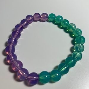 Purple & green bracelet